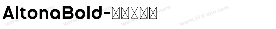 AltonaBold字体转换