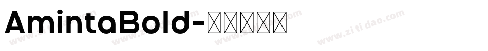 AmintaBold字体转换