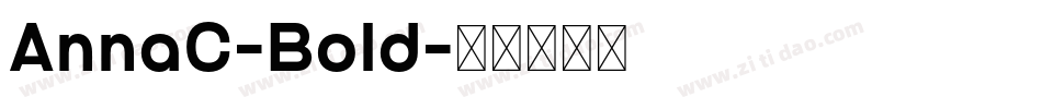AnnaC-Bold字体转换