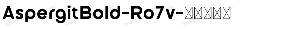 AspergitBold-Ro7v字体转换