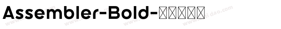 Assembler-Bold字体转换