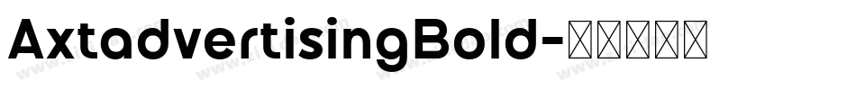 AxtadvertisingBold字体转换