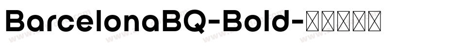 BarcelonaBQ-Bold字体转换