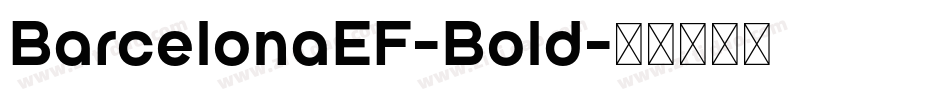 BarcelonaEF-Bold字体转换