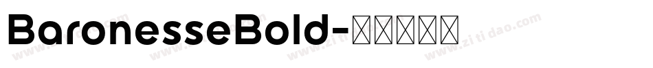 BaronesseBold字体转换