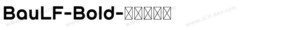 BauLF-Bold字体转换