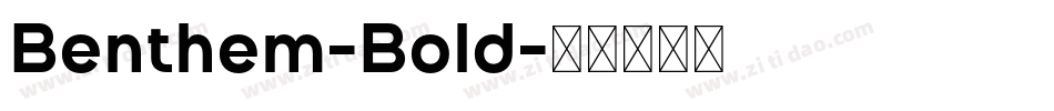 Benthem-Bold字体转换