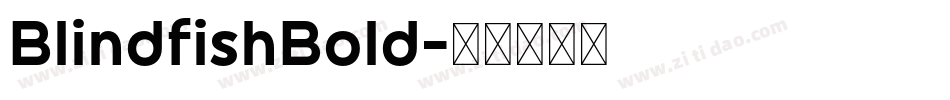 BlindfishBold字体转换