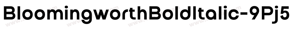 BloomingworthBoldItalic-9Pj5字体转换