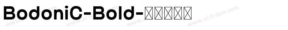 BodoniC-Bold字体转换