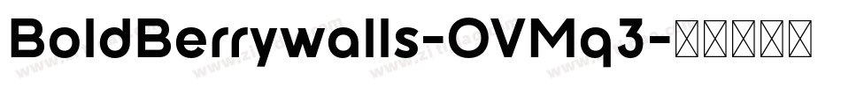 BoldBerrywalls-OVMq3字体转换