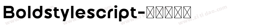 Boldstylescript字体转换