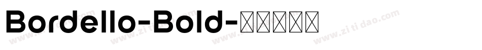 Bordello-Bold字体转换