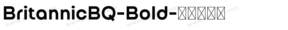 BritannicBQ-Bold字体转换