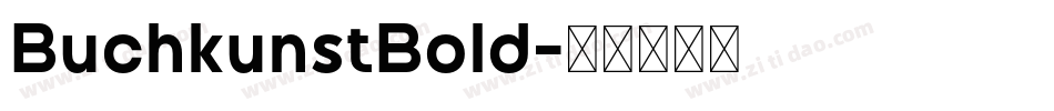 BuchkunstBold字体转换