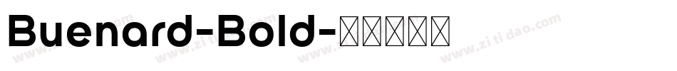 Buenard-Bold字体转换