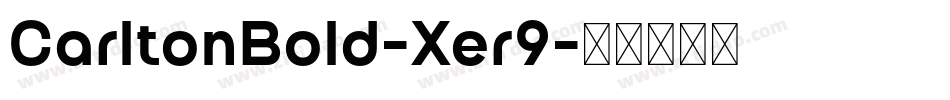 CarltonBold-Xer9字体转换