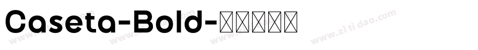 Caseta-Bold字体转换