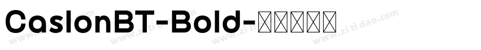 CaslonBT-Bold字体转换