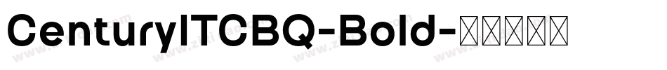 CenturyITCBQ-Bold字体转换