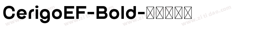 CerigoEF-Bold字体转换