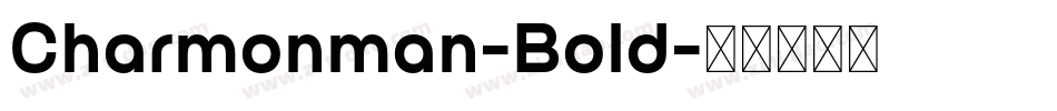 Charmonman-Bold字体转换