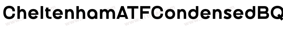 CheltenhamATFCondensedBQ-Bold字体转换