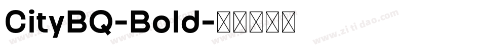 CityBQ-Bold字体转换