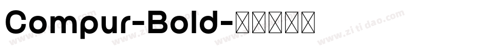 Compur-Bold字体转换