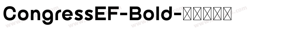 CongressEF-Bold字体转换