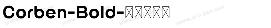 Corben-Bold字体转换
