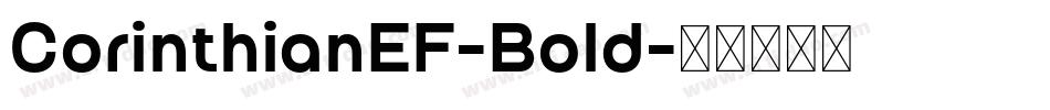 CorinthianEF-Bold字体转换