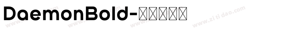 DaemonBold字体转换