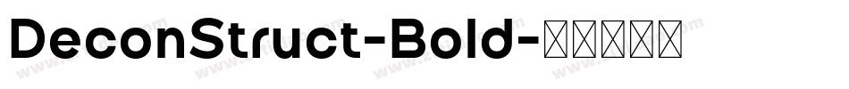 DeconStruct-Bold字体转换