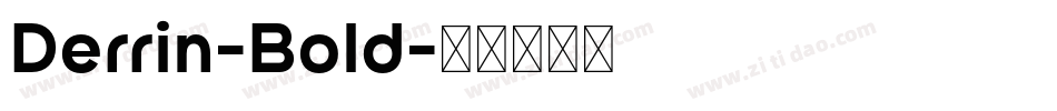 Derrin-Bold字体转换