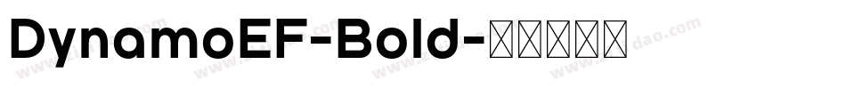 DynamoEF-Bold字体转换