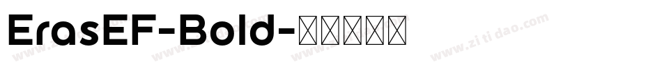 ErasEF-Bold字体转换