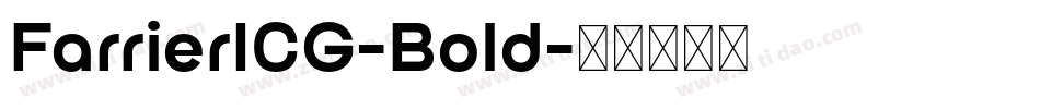 FarrierICG-Bold字体转换