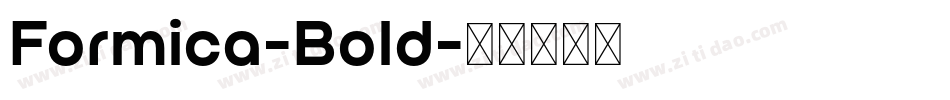 Formica-Bold字体转换
