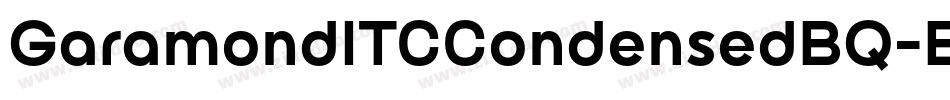 GaramondITCCondensedBQ-Bold字体转换