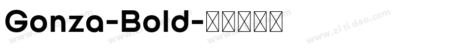 Gonza-Bold字体转换