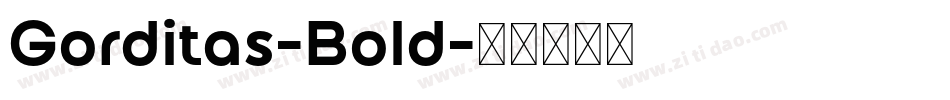 Gorditas-Bold字体转换