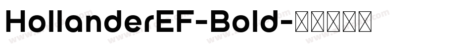 HollanderEF-Bold字体转换
