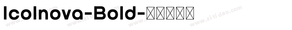 Icolnova-Bold字体转换