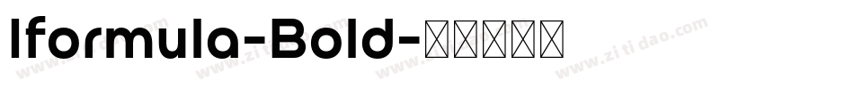 Iformula-Bold字体转换