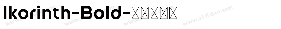 Ikorinth-Bold字体转换