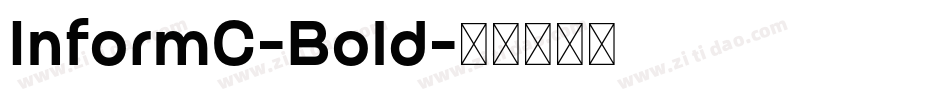 InformC-Bold字体转换