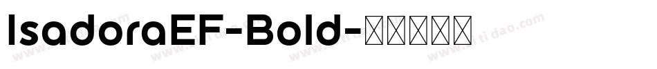 IsadoraEF-Bold字体转换