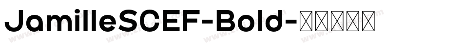 JamilleSCEF-Bold字体转换