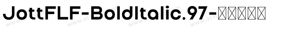 JottFLF-BoldItalic.97字体转换